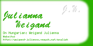 julianna weigand business card